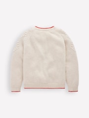 Boden Cream Cotton Embroidered Cardigan - Image 2 of 3