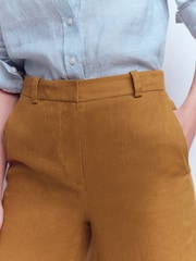 Boden Brown Belgravia Linen Trousers - Image 4 of 5