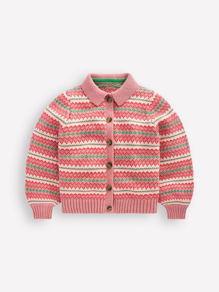 Boden Collared Fair Isle Cardigan - Imaginea 1 din 3