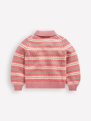 Boden Collared Fair Isle Cardigan - Imaginea 2 din 3