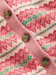 Boden Collared Fair Isle Cardigan - Imaginea 3 din 3