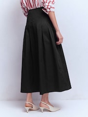 Boden Black Valentina Sateen Skirt - Image 2 of 5