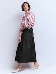 Boden Black Valentina Sateen Skirt - Image 3 of 5