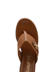 Marrón - Sandalias con tira en el dedo de Lotus - Imagen 4 de 4