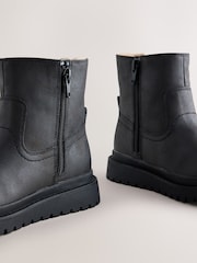 Black Wide Fit (G) Tassel Boots - Image 3 of 5