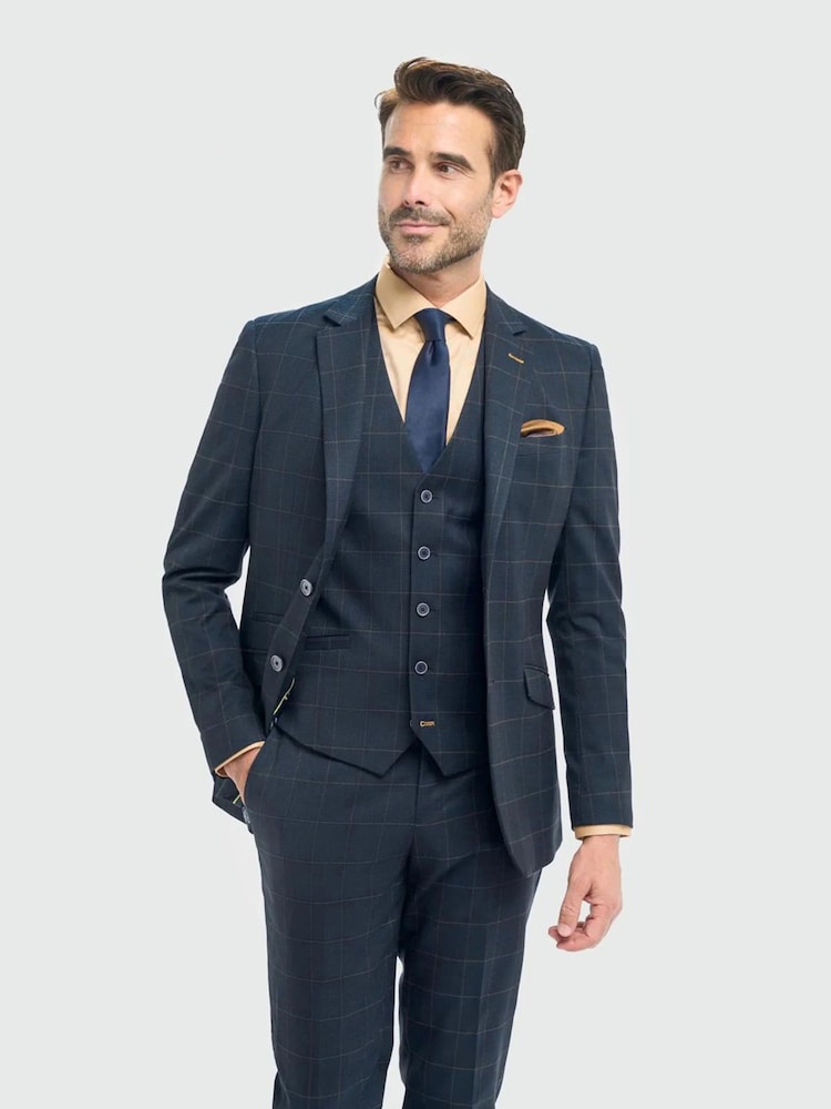 House Of Cavani Blue Torino Suit Jacket - Image 1 of 3