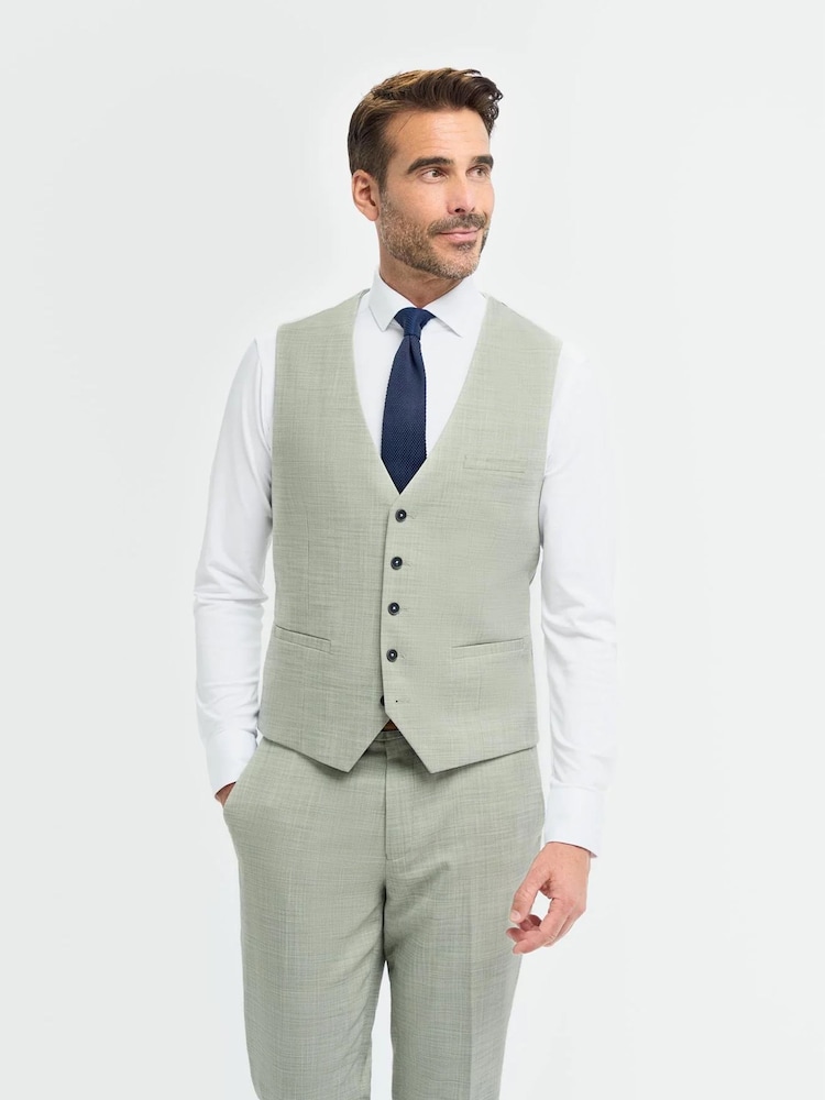 House Of Cavani Green Camden Waistcoat - Image 1 of 2