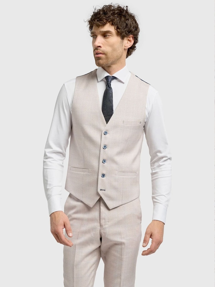 House Of Cavani Cream Caridi Waistcoat - Image 1 of 3
