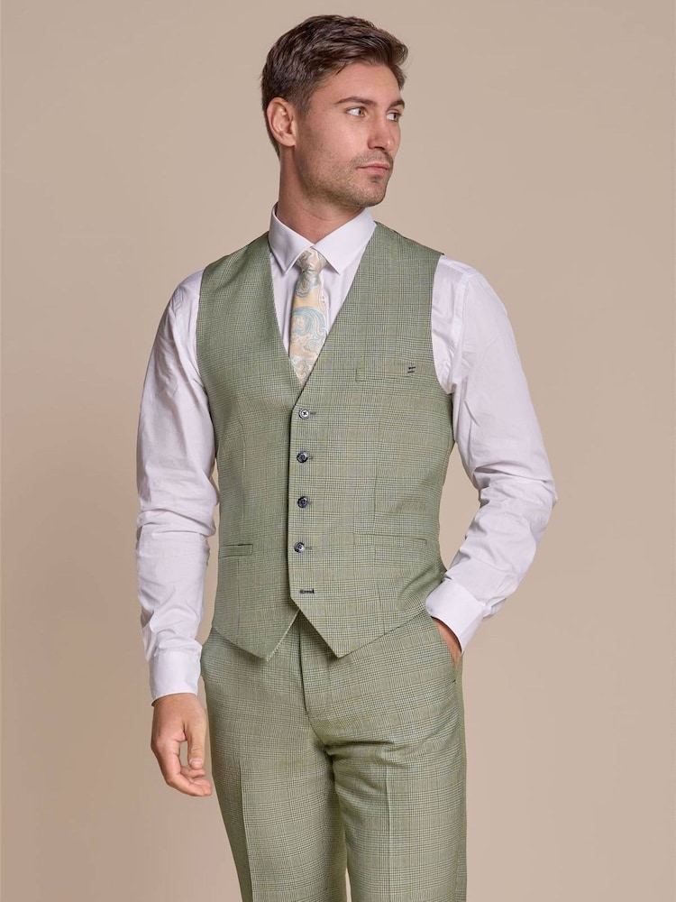 House Of Cavani Green Caridi Waistcoat - Image 1 of 3