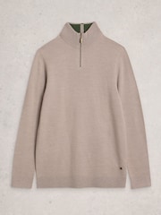 White Stuff Natural Newport Merino Funnel Jumper - Image 5 of 6