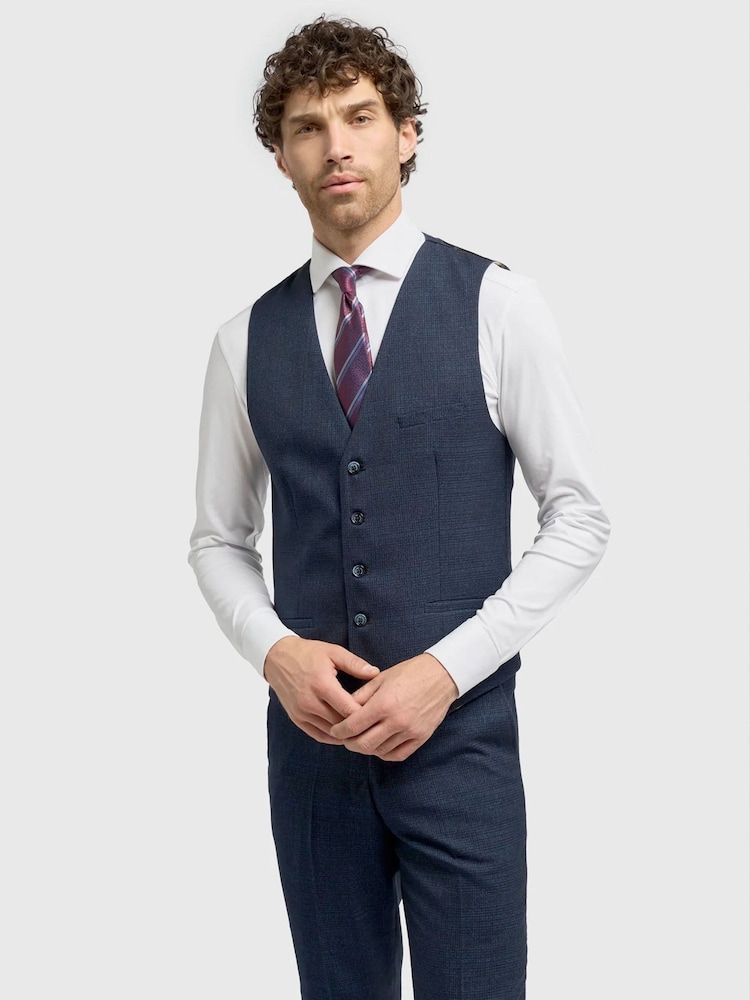 House Of Cavani Blue Caridi Waistcoat - Image 1 of 3