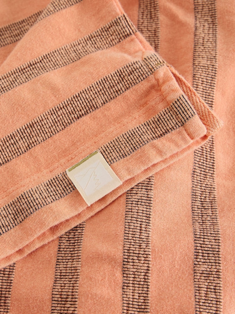 White Stuff Orange Harrington Stripe T-Shirt - Image 6 of 6 White Stuff Orange Harrington Stripe T-Shirt - Image 6 of 6