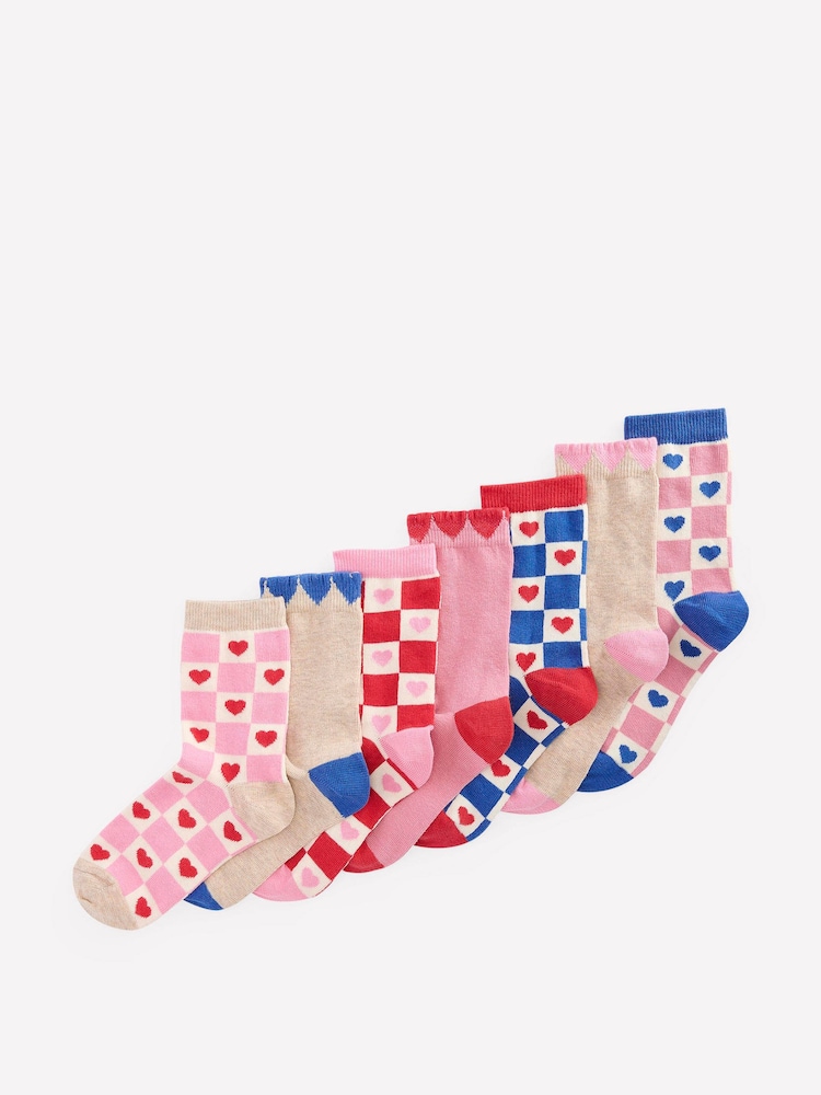 Boden Red Socks 7-Pack - Image 1 of 2