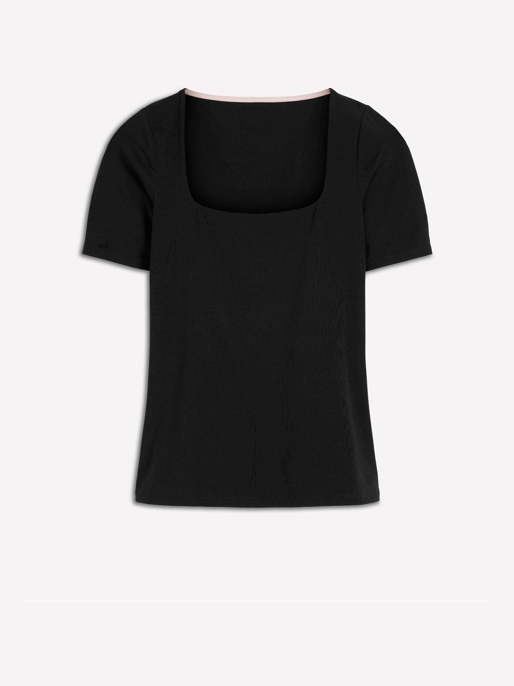 B. ブラック Tops Buy Boden Black Double Layer Square Neck Top from Next USA