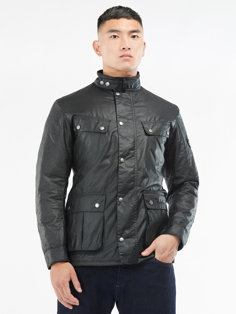 Barbour International Black Tourer Duke Wax Jacket - Image 1 of 6