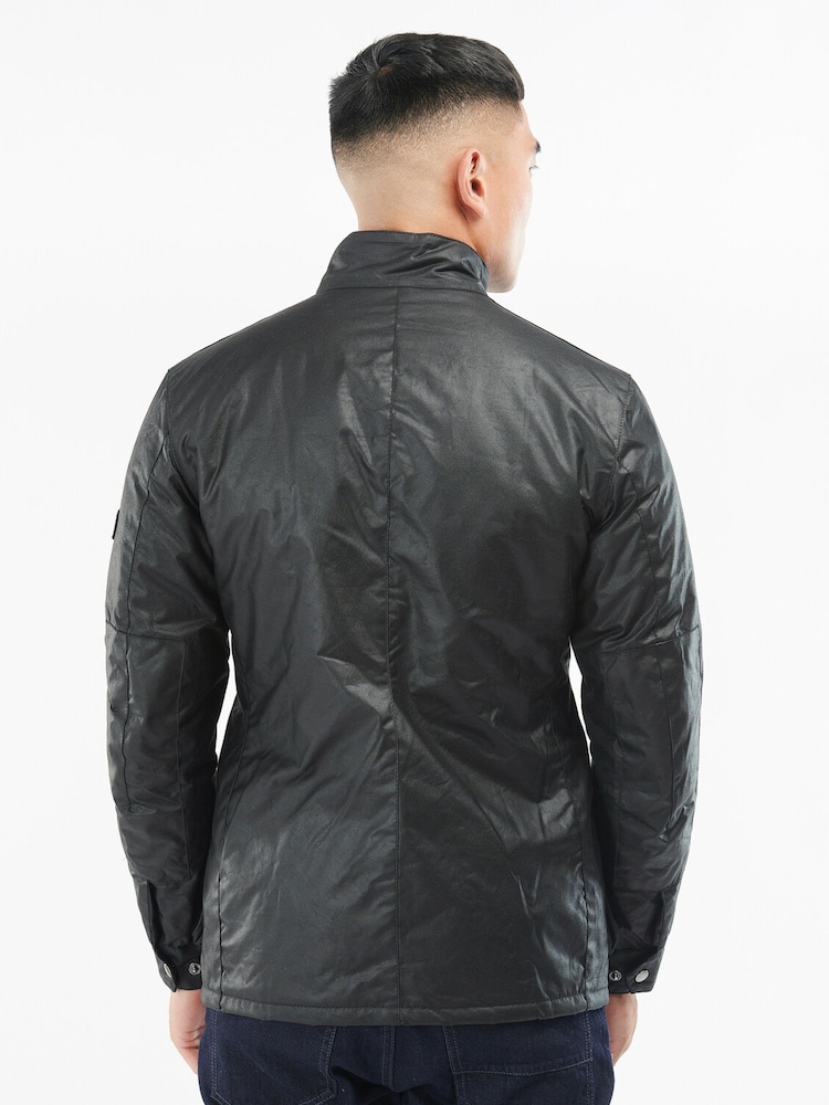 Barbour International Black Tourer Duke Wax Jacket - Image 2 of 6