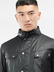 Barbour International Black Tourer Duke Wax Jacket - Image 3 of 6
