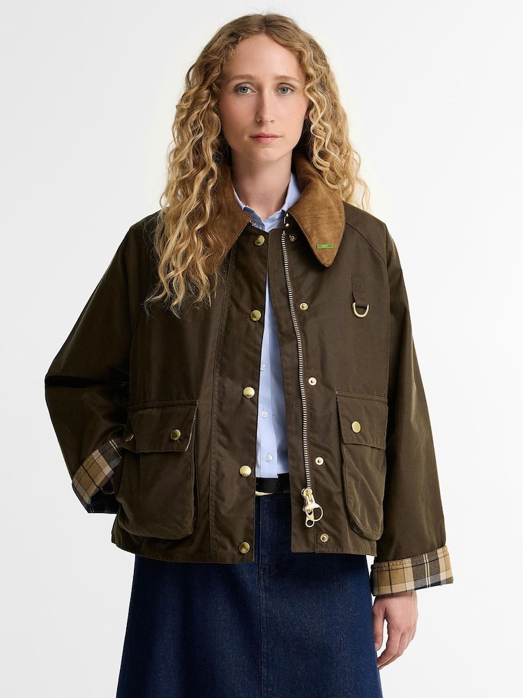 Barbour® Brown Icons Modern Spey Wax Jacket - Image 1 of 6 Barbour® Brown Icons Modern Spey Wax Jacket - Image 1 of 6