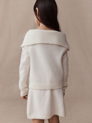 Crudo - Off-Shoulder Cable Jumper and Skirt Set (3-16yrs) - Imagen 5 de 10