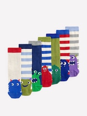 Boden Green Socks 7 Pack - Image 1 of 2