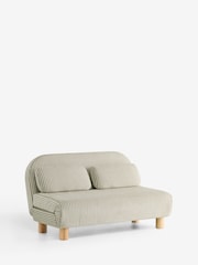Chenille Stripe Moss Green Palma Double Sofa Bed - Image 7 of 11