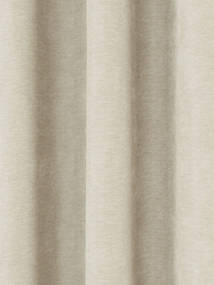 Enhanced Living Cream Knightsbridge Chenille Blackout Eyelet Curtains - Image 4 of 4