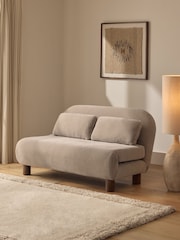 Relaxed Chenille Light Natural Palma Double Sofa Bed - Image 1 of 10