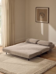 Relaxed Chenille Light Natural Palma Double Sofa Bed - Image 2 of 10
