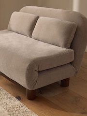 Relaxed Chenille Light Natural Palma Double Sofa Bed - Image 3 of 10
