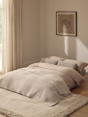 Relaxed Chenille Light Natural Palma Double Sofa Bed - Image 4 of 10