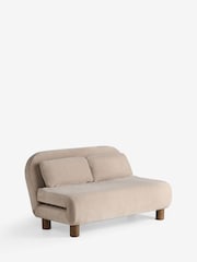 Relaxed Chenille Light Natural Palma Double Sofa Bed - Image 5 of 10