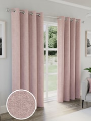 Enhanced Living Austin Verdunkelungsvorhänge mit Ösen und Korbgeflechtmuster - Bild 1 von 4