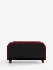 Relaxed Chenille Cord Cranberry Red Palma Double Sofa Bed - Image 11 of 12
