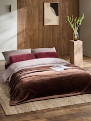 Relaxed Chenille Cord Cranberry Red Palma Double Sofa Bed - Image 3 of 12