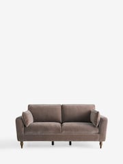 Opulent Chenille Mink Brown Emory 3 Seater Sofa in a Box - Image 4 of 7