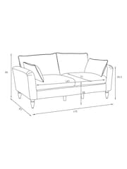 Opulent Chenille Mink Brown Emory 3 Seater Sofa in a Box - Image 8 of 10