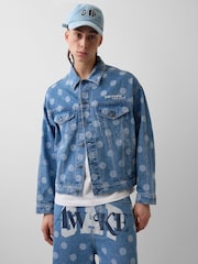 Gap x Awake NY Blue Polka Dot Denim Baseball Cap - Image 1 of 3