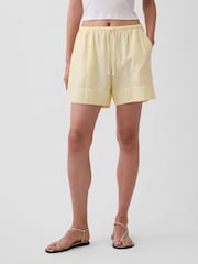 Gap Yellow Linen-Blend Easy Shorts - Image 1 of 4