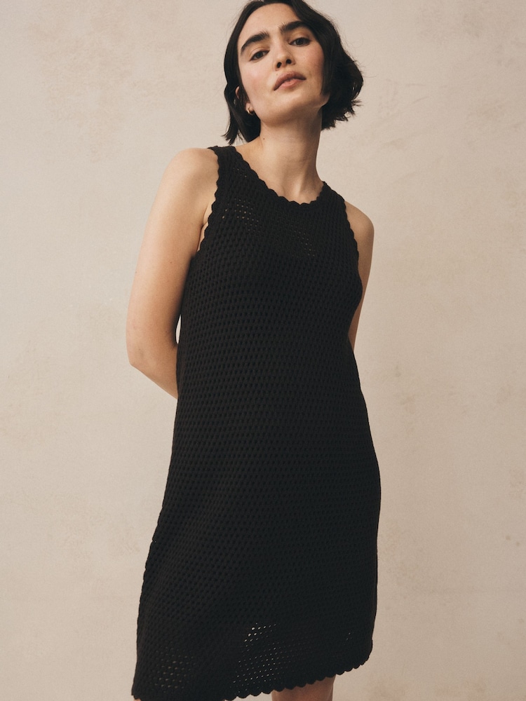 Buy Gap Brown Crochet Mini Dress from Next Luxembourg