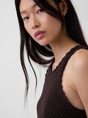 Gap Brown Crochet Mini Dress - Image 4 of 4