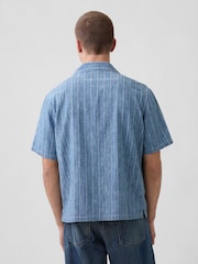 Gap Medium wash Denim Resort Shirt - Image 2 of 4