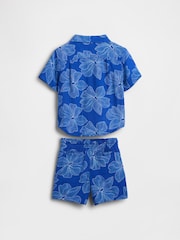 Gap Blue Cotton Gauze Floral Outfit Set (12mths-5yrs) - Image 2 of 3