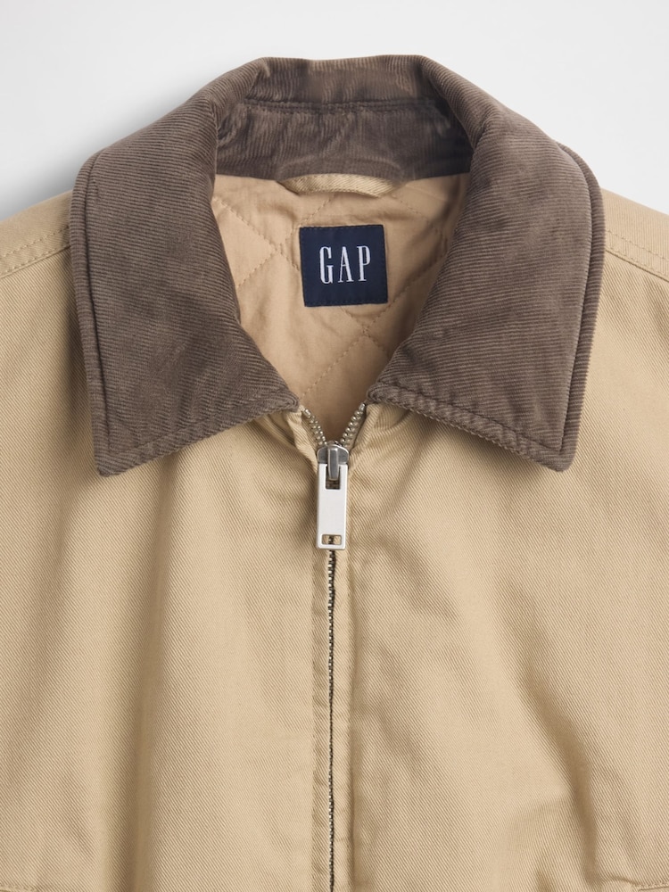 Gap Brown Oversized Bomber Jacket - Image 5 of 5 Gap Brown Oversized Bomber Jacket - Image 5 of 5