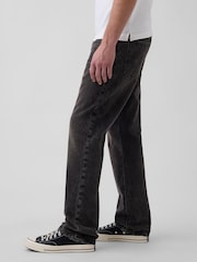 Gap Black Relaxed Straight Jeans - Image 3 of 5