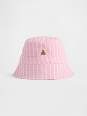 Rosa gestreift - Gap Cotton Gauze Stripe Bucket Hat (Newborn-24mths) - Bild 1 von 1