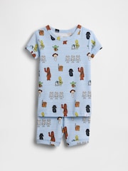 Gap Blue Star Wars Brushed Cotton Pyjamas short Set (12mths-5yrs) - Image 1 of 2