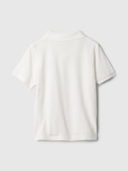 Gap White Logo Pique Polo Shirt (0mths-5yrs) - Image 2 of 2