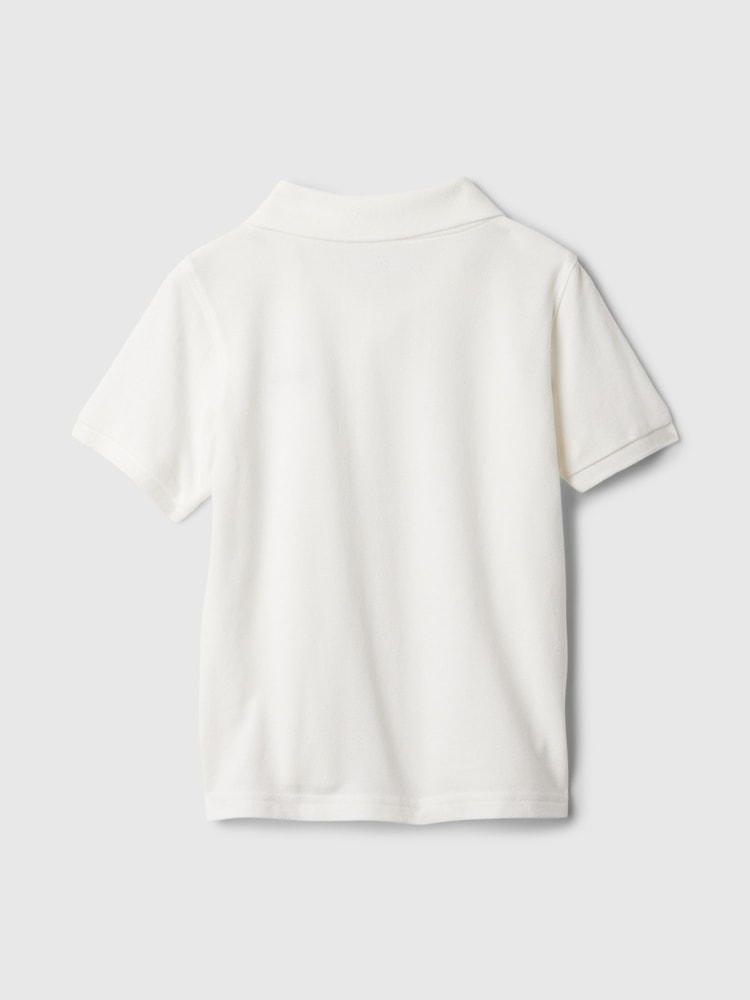 Gap White Logo Pique Polo Shirt (0mths-5yrs) - Image 2 of 2