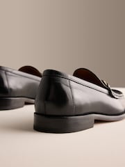 Black Signature Leather Sole Snaffle Loafers - Image 8 of 8