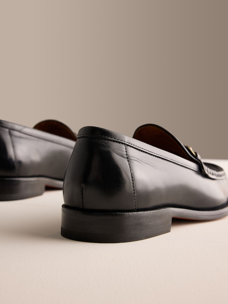 Black Signature Leather Sole Snaffle Loafers - Image 8 of 8 Black Signature Leather Sole Snaffle Loafers - Image 8 of 8